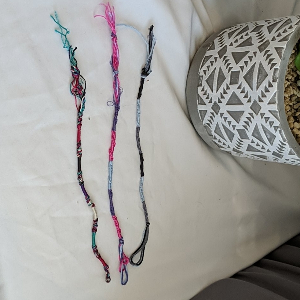 Cute homemade bracelets!